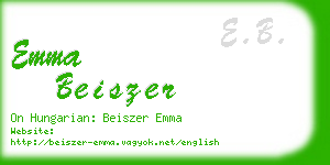 emma beiszer business card